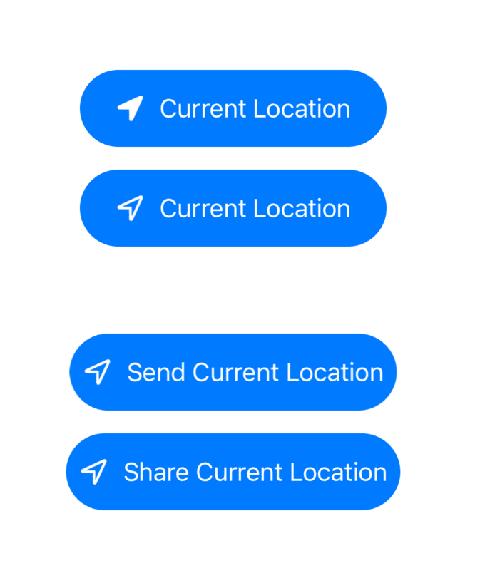 A demo of different styles of CLLocatiomButton