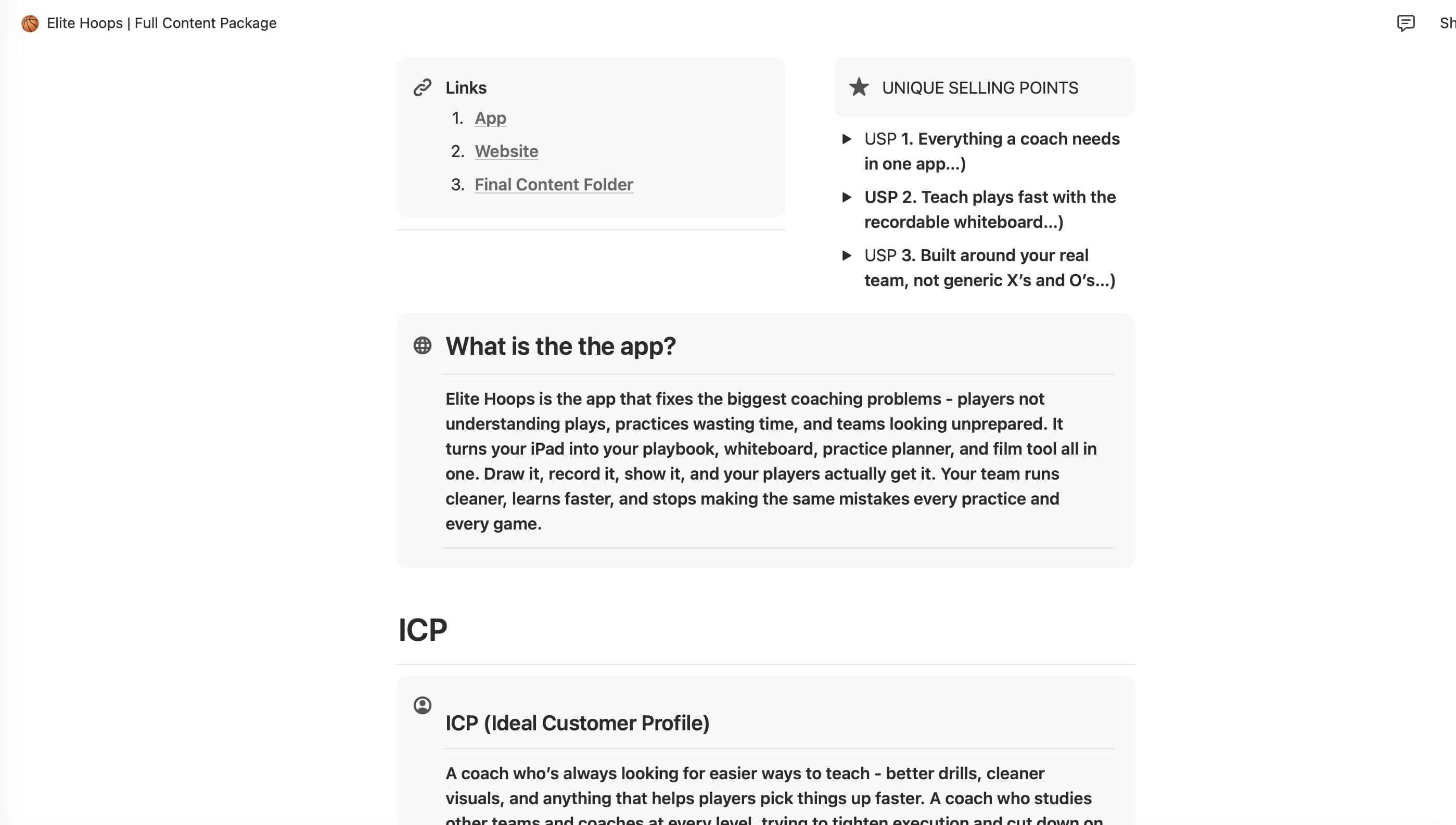 Notion over Elite Hoops.