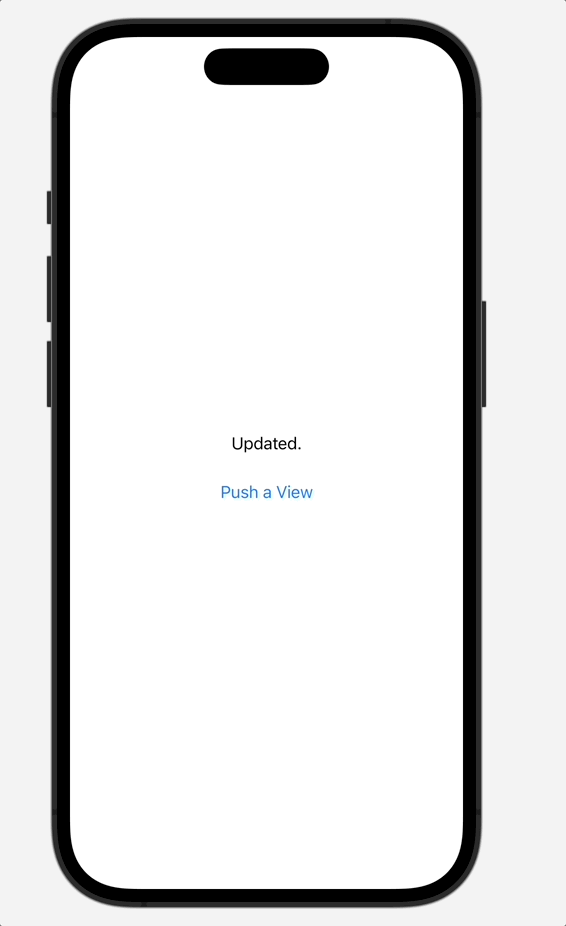 Demo of the outlined scenario above running via Xcode Previews.