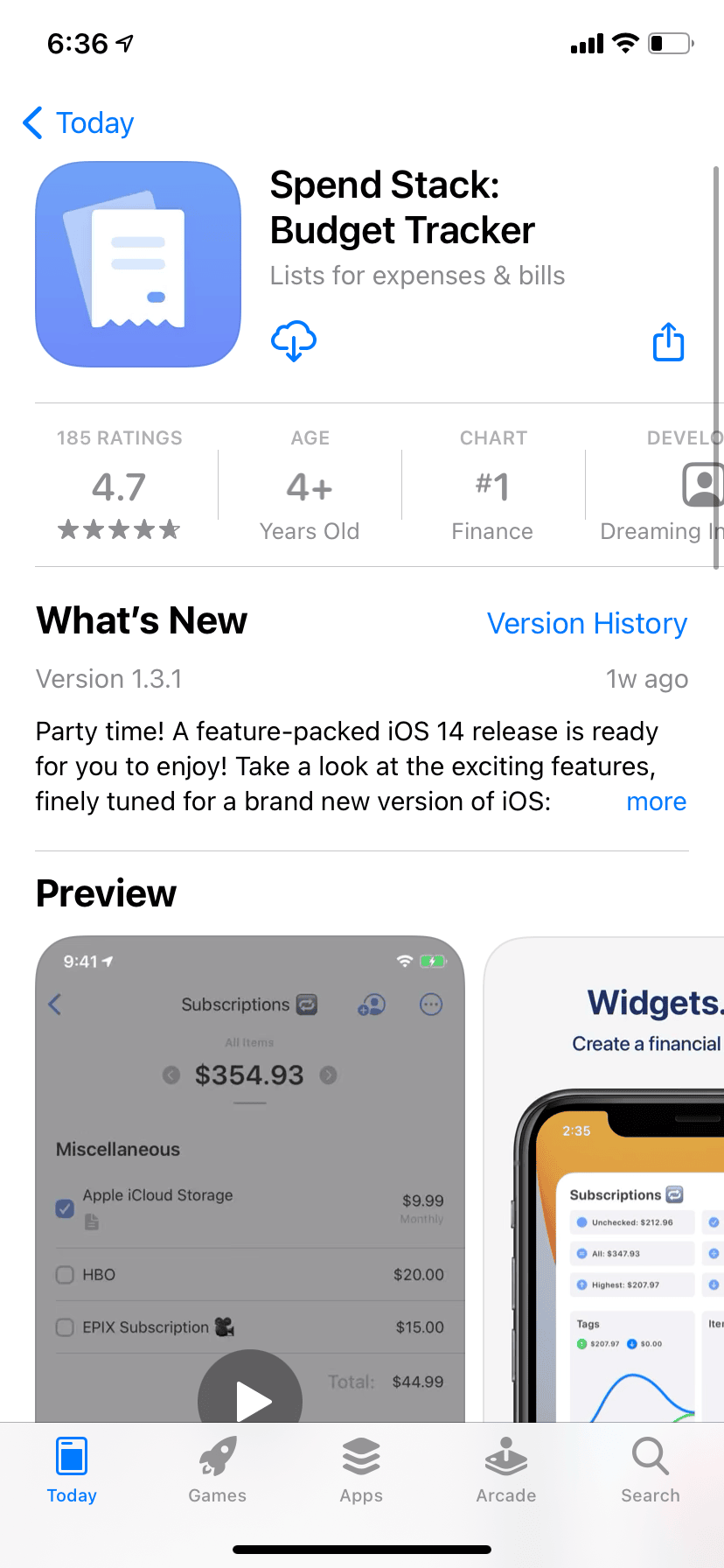 Spend Stack on the top of the finance charts at #1.
