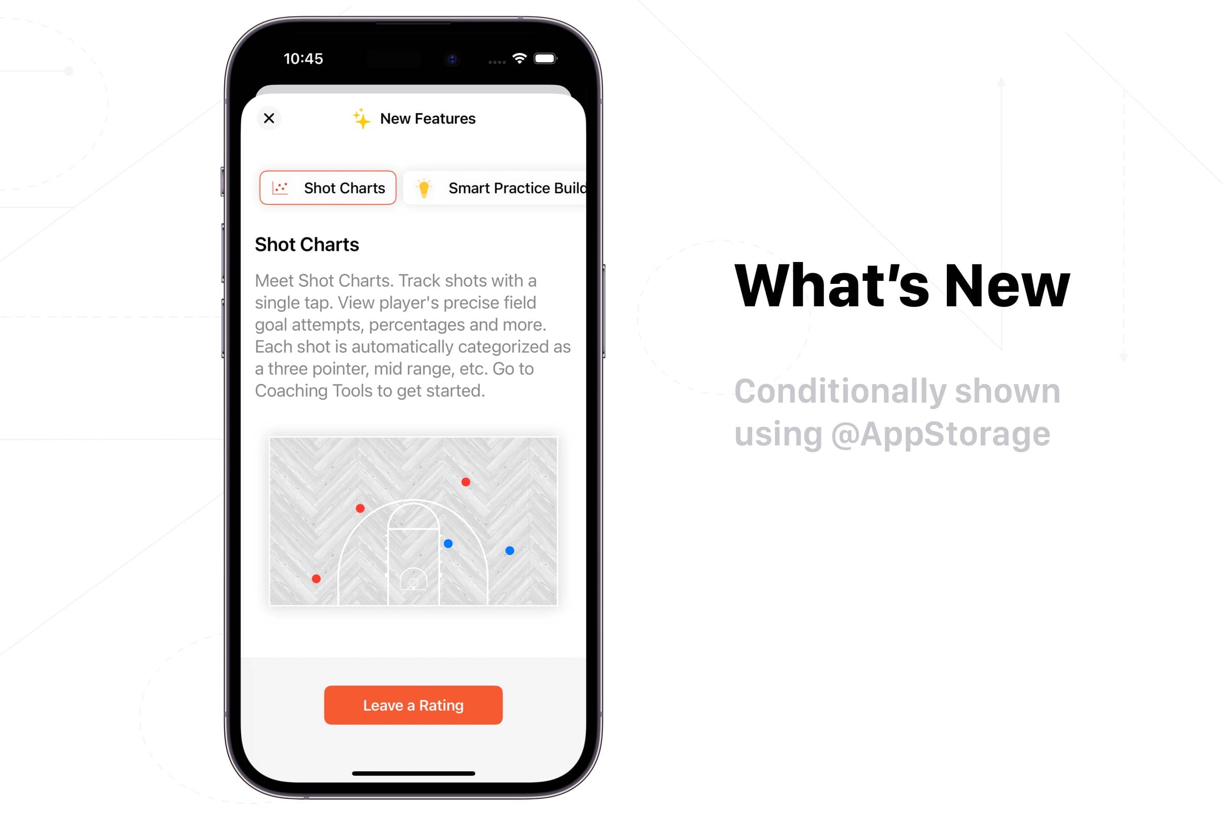 The Whats New view in Elite Hoops on iOS.
